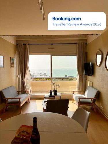 Duplex vue mer à Rochebonne Plage Parking Borne de recharge - Location saisonnière - Saint-Malo