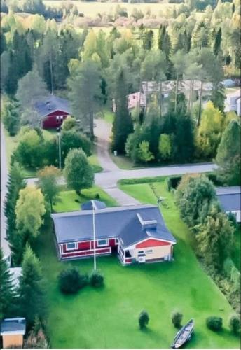 . Finnland Tervola Ferienhaus Polarlichter Santavillage