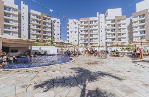 Swimming pool, Apartamento no Resort Lagoa Ecotowers in St. Lagoa Quente