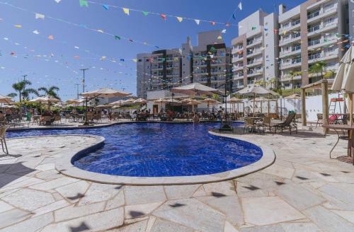 Swimming pool, Apartamento no Resort Lagoa Ecotowers in St. Lagoa Quente