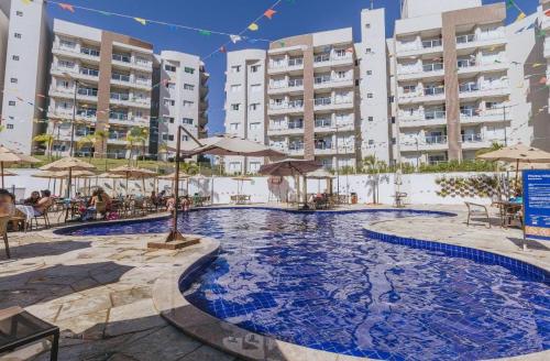 Swimming pool, Apartamento no Resort Lagoa Ecotowers in St. Lagoa Quente
