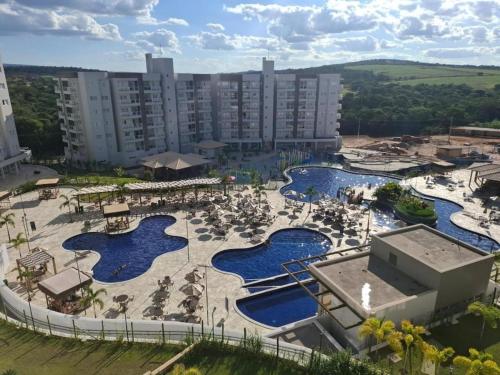 Swimming pool, Apartamento no Resort Lagoa Ecotowers in St. Lagoa Quente