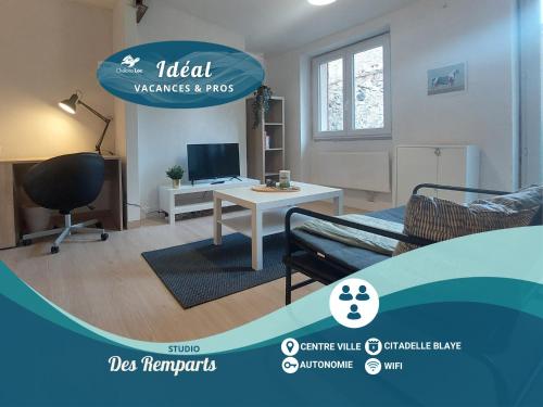 Studio des Remparts - centre-ville - Chelona'Loc - Location saisonnière - Blaye