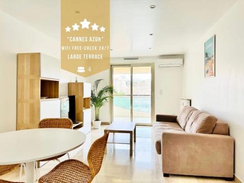 CannesAzur - Appartement Terrasse centre Cannes – khách sạn tại Carnot