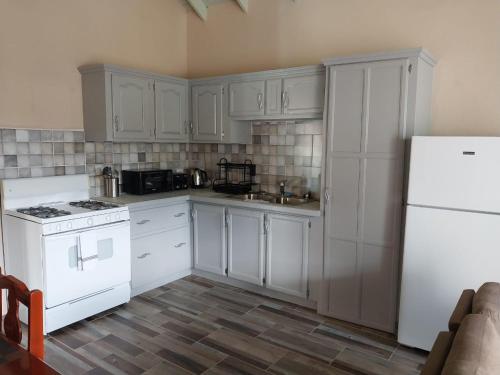 Kitchen, Golden Palms Apartment in Kingstown