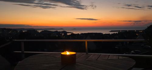Appartement ERQUY Bretagne vue mer exceptionnelle sur les hauts d'Erquy au calme ! 900 m du centre ville et au pied du GR34 - Location saisonnière - Erquy