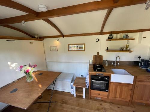 Dartmoor Secluded Shepherds Hut at The Shrubbery, River Walkham, Horrabridge, Yelverton in 霍拉布里奇