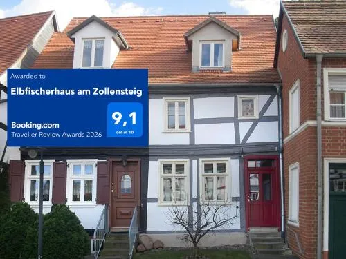 Elbfischerhaus am Zollensteig in Tangermünde, Deutschland