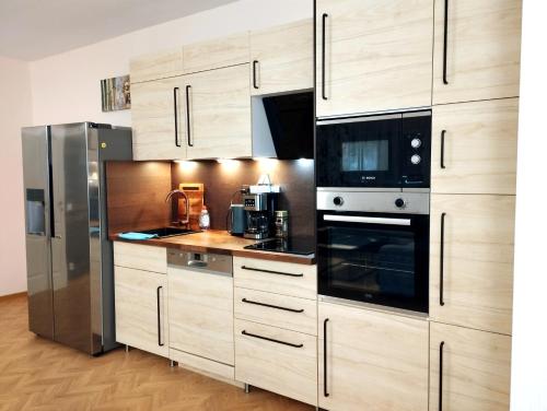 OVER RIVER near FRANKFURT-130 QM-4 ROOMS- 6 BEDS- FREE PARKING- AC in Hainburg