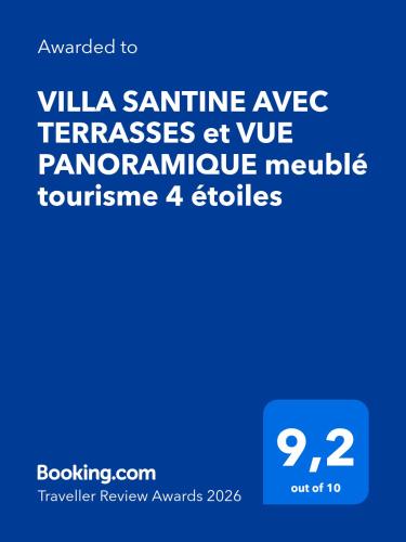 VILLA SANTINE AVEC TERRASSES et VUE PANORAMIQUE meublé tourisme 4 étoiles – khách sạn tại Arca
