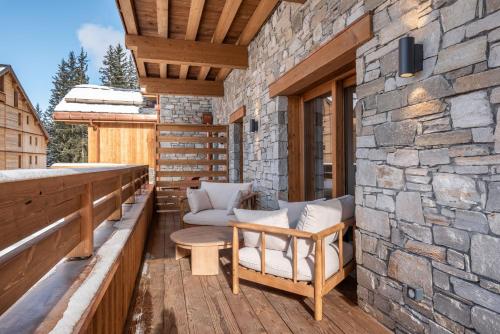Balcony/terrace, Apartment Ishora Meribel - by EMERALD STAY in Meribel
