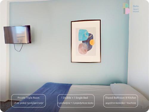 1 queen bed, 1 twin bed