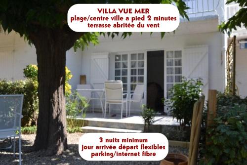 villa vue mer plage a pied 2 minutes internet parking - Location saisonnière - Fleury