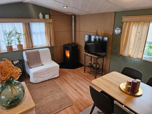 4 Persoons chalet in het Drents Friese Wold vlakbij Diever, Assen, Appelscha Olm29 (Olm29 Vakantiewoning in het Drents Friese Wold vlakbij Diever Zwembad, Animatie, Restaurant, Wandele) in Wateren