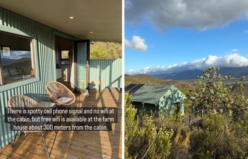Balkons/terase, Off grid cabin for 2 in the Langkloof in Kareedouw