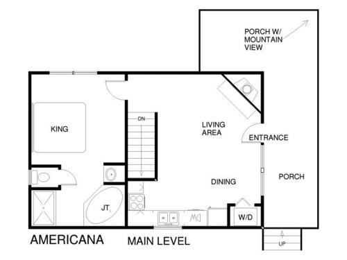 Americana 2 Bedrooms Sleeps 6 View Pool Access Hot Tub Fireplace - image 23