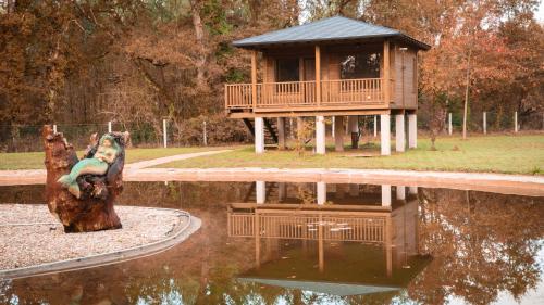 A szálláshely kívülről, Pensión Cabañas Bosque Máxico de Bonxe (Pension Cabanas Bosque Maxico de Bonxe) in Outeiro De Rei