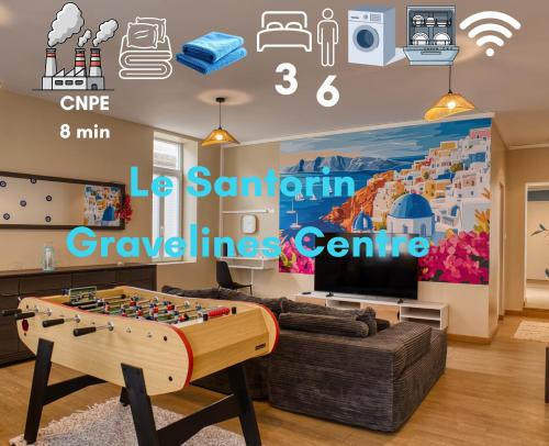 Santorini Gravelines center apartment 3 bedrooms - Location saisonnière - Gravelines