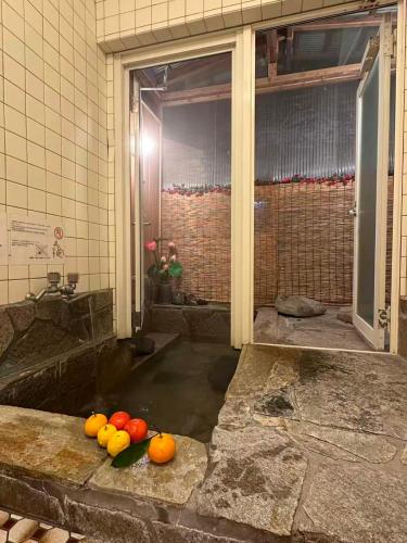 Open air bath, 枇杷物語 in Shimotaga
