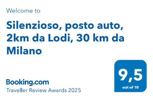 Silenzioso, posto auto, 2km da Lodi, 30 km da Milano in San Martino In Strada