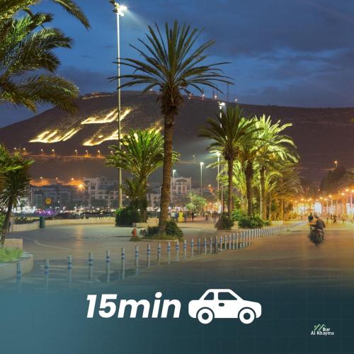 Agadir Family with Huge Private Terrace And WiFi in Tilila