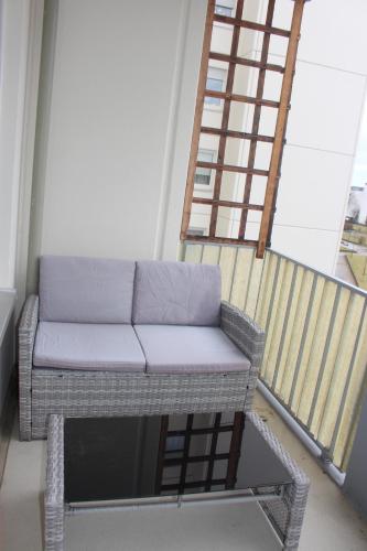 陽台/露台, Wunderschone 3-Zimmer Hilton Appartment Style - Ideal For Business and Family Trips - Near Frankfurt in 埃格爾斯巴赫