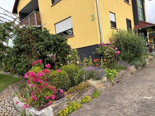外部景觀, Ferienwohnung Grüne Oase (Ferienwohnung Grune Oase) in 比紹夫斯海姆a.d.力弘