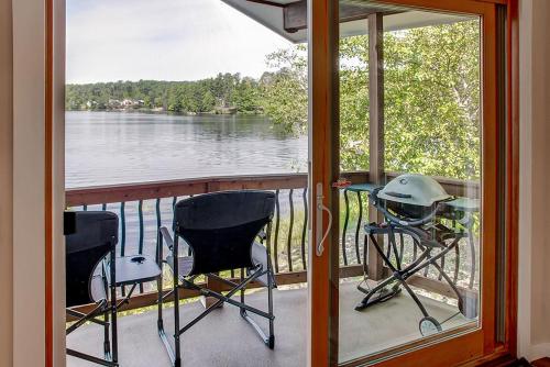 View, Rice Lake Lodge and Cabin with Dock Fire Pit Views in Brainerd (MN)