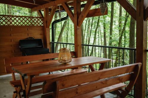 Balkons/terase, Chaty U ježka - Vranovská přehrada (Chaty U jezka - Vranovska prehrada) in Štítary