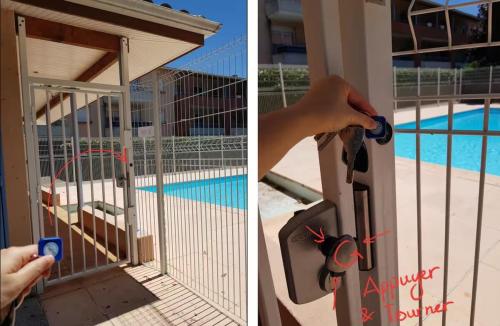 Studio cote Metro avec Piscine et Parking gratuit in Barriere de Paris