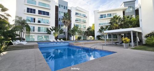 Departamento Isla Marina Mazatlán con alberca