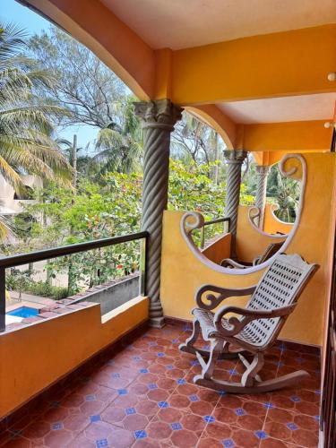 Balkons/terase, Hotel Rosa de los vientos in Tampamachoco