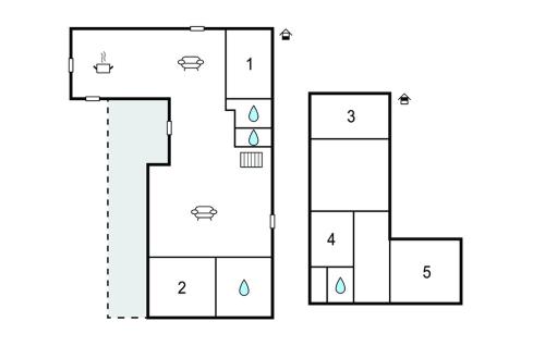 Stāva plāns, 5 Bedroom Beautiful Home In Bray-Lès-Mareuil (5 Bedroom Beautiful Home In Bray-Les-Mareuil) in Erondelle