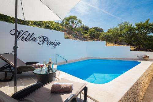 Villa with private pool terrace and garden – khách sạn tại Nerezisca