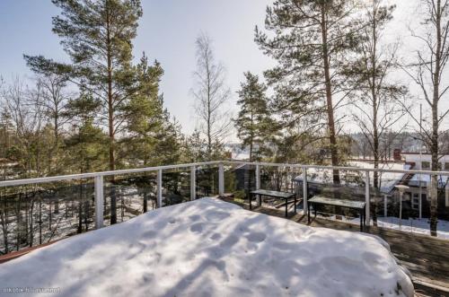 Balcony/terrace, Villa Kanerva, Grand Design -style by the sea! in Kirkkonummi