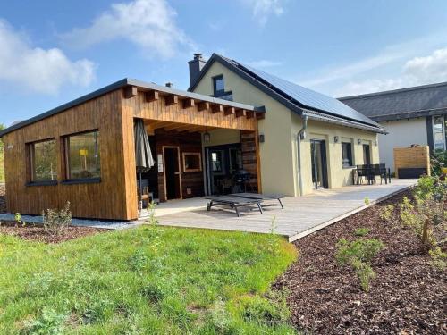 Erkély/terasz, Holiday Home Frankenwald Lodge by Interhome in Schwarzenbach am Wald