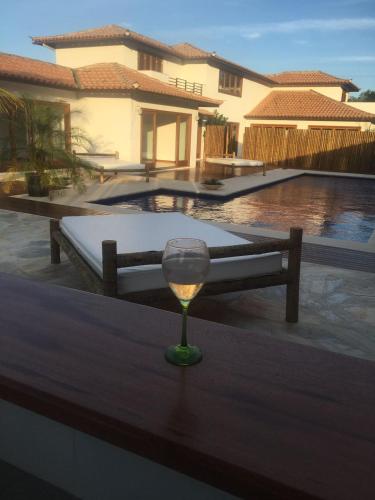 정원, Villa Ferradura Mar in 페라두라 비치