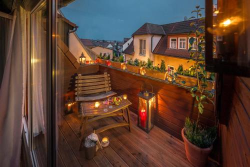 Μπαλκόνι/βεράντα, Boutique-Hotel & Wellness Goldenes Fass Meißen in Μάισεν