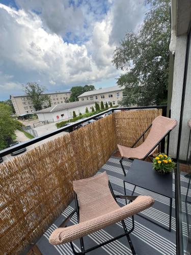 Balcony/terrace, Bright Modern Apartment - Central Kuressaare in Kuressaare