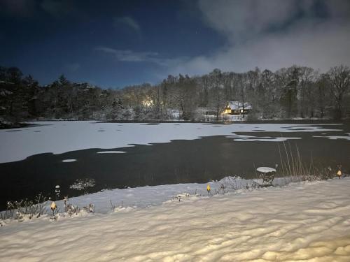Ferienhäuschen blauer See in Bockhorn, Deutschland