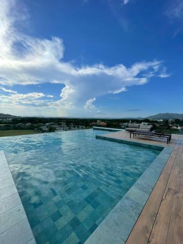 Swimming pool, Studio Novo com piscina e proximo as praias do Sul da Ilha in Pedrita
