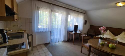 Pension Hauber - Kirchturmblick in Herrischried