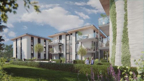 A szálláshely kívülről, HEI3 Apartment Hotel - WELTWEIT erstes Apartmenthotel aus dem 3D Drucker in Heidelberg Külváros