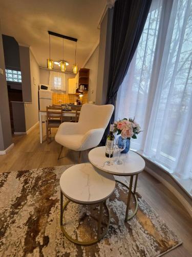 Shared lounge/TV area, Fortuna Apartman Cserkeszolo in Cserkeszőlő