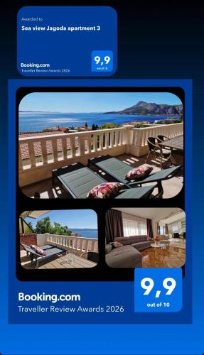 Sea view Jagoda apartment 3 – khách sạn tại Omis