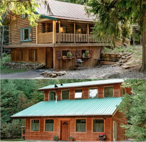 Private Two-Cabin Retreat Near Silverwood Theme Park - Sleeps 15 in Blanšārda (ID)