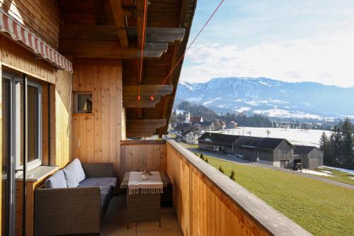 Erkély/terasz, Ferienwohnung Vögel (Ferienwohnung Vogel) in Langenegg