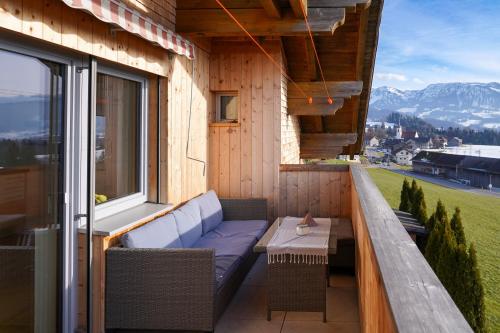Erkély/terasz, Ferienwohnung Vögel (Ferienwohnung Vogel) in Langenegg