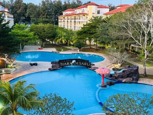 ［タンジュン バラウ］一軒家（100m²）｜ 1ベッドルーム／2バスルーム (Desaru Luxury Suite Private Beach PoolView 3Pax C1) in デサル