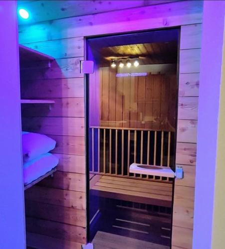 Sauna, Villa Bischofsberg - Lärchen-Wellness Apartment (Villa Bischofsberg - Larchen-Wellness Apartment) in Edlbach